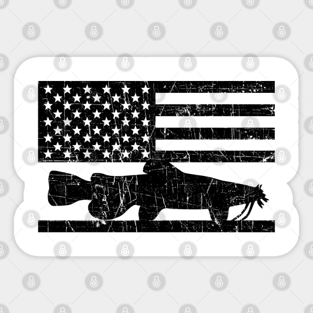 Catfish American Flag USA Patriotic Fishing Gift Sticker by NORTHERN OUTDOORS